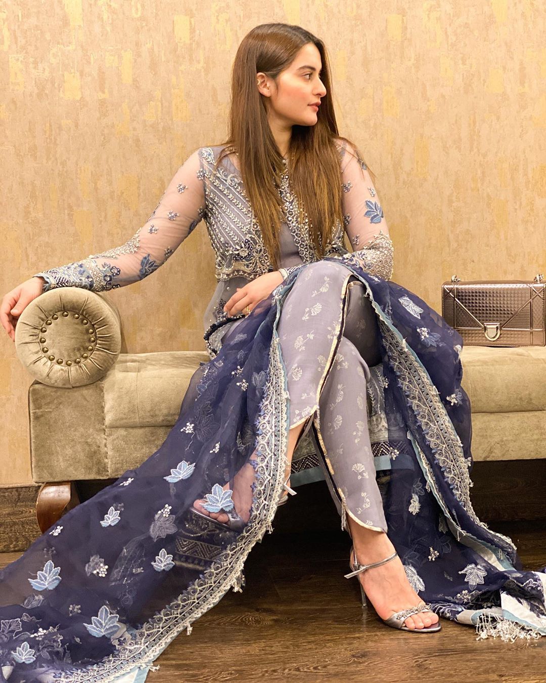 Aiman Khan Latest Clicks Wearing her Brand Aiman Minal Closet