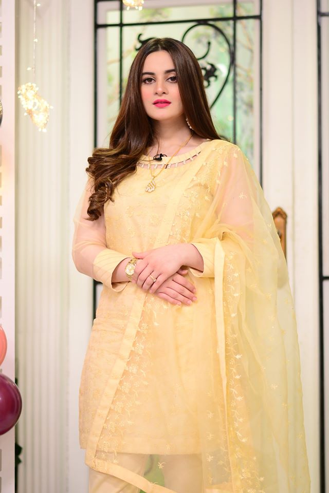 Beautiful Couple Aiman Khan and Muneeb Butt in GMP Eid Special