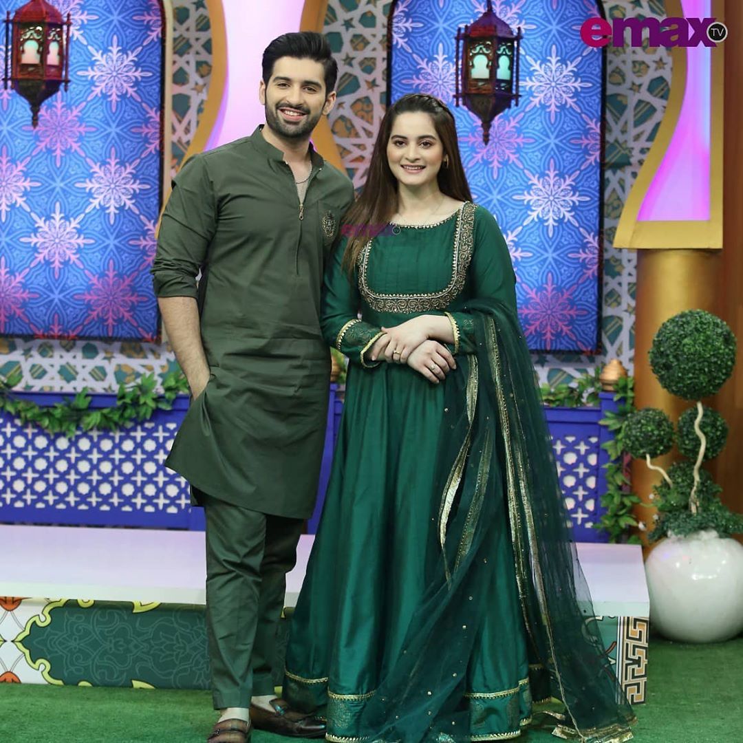 Aiman Khan and Muneeb Butt in Baraan-e-Rahmat Ramazan Show