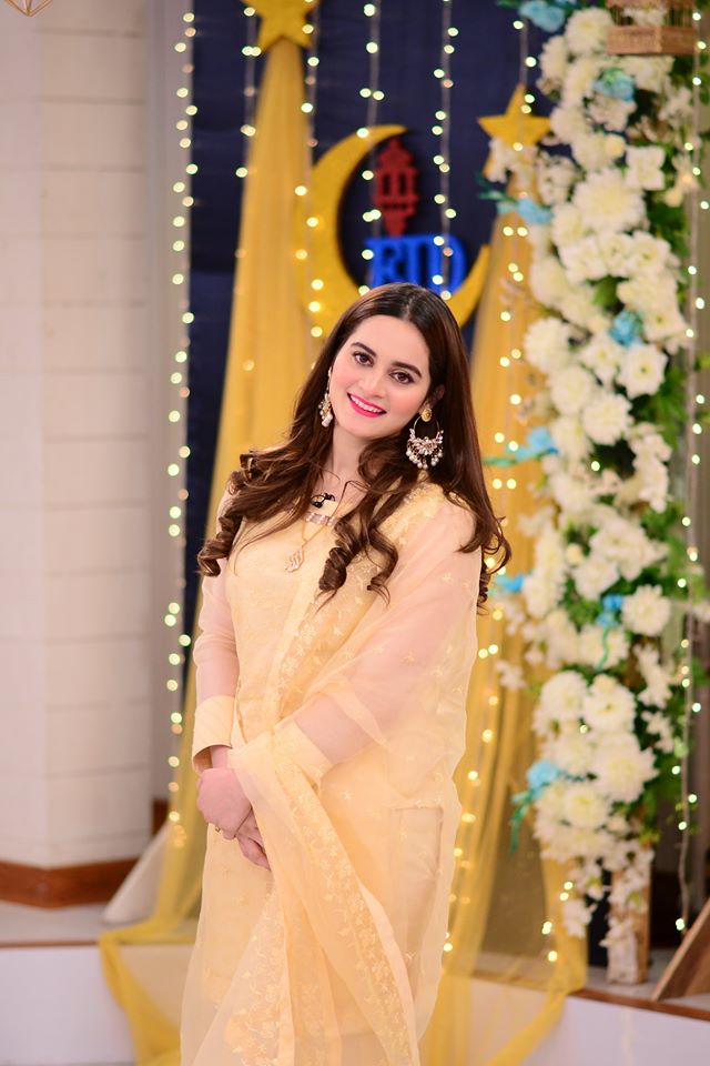 Beautiful Couple Aiman Khan and Muneeb Butt in GMP Eid Special