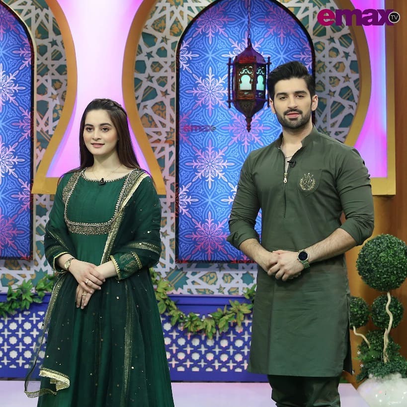 Aiman Khan and Muneeb Butt in Baraan-e-Rahmat Ramazan Show