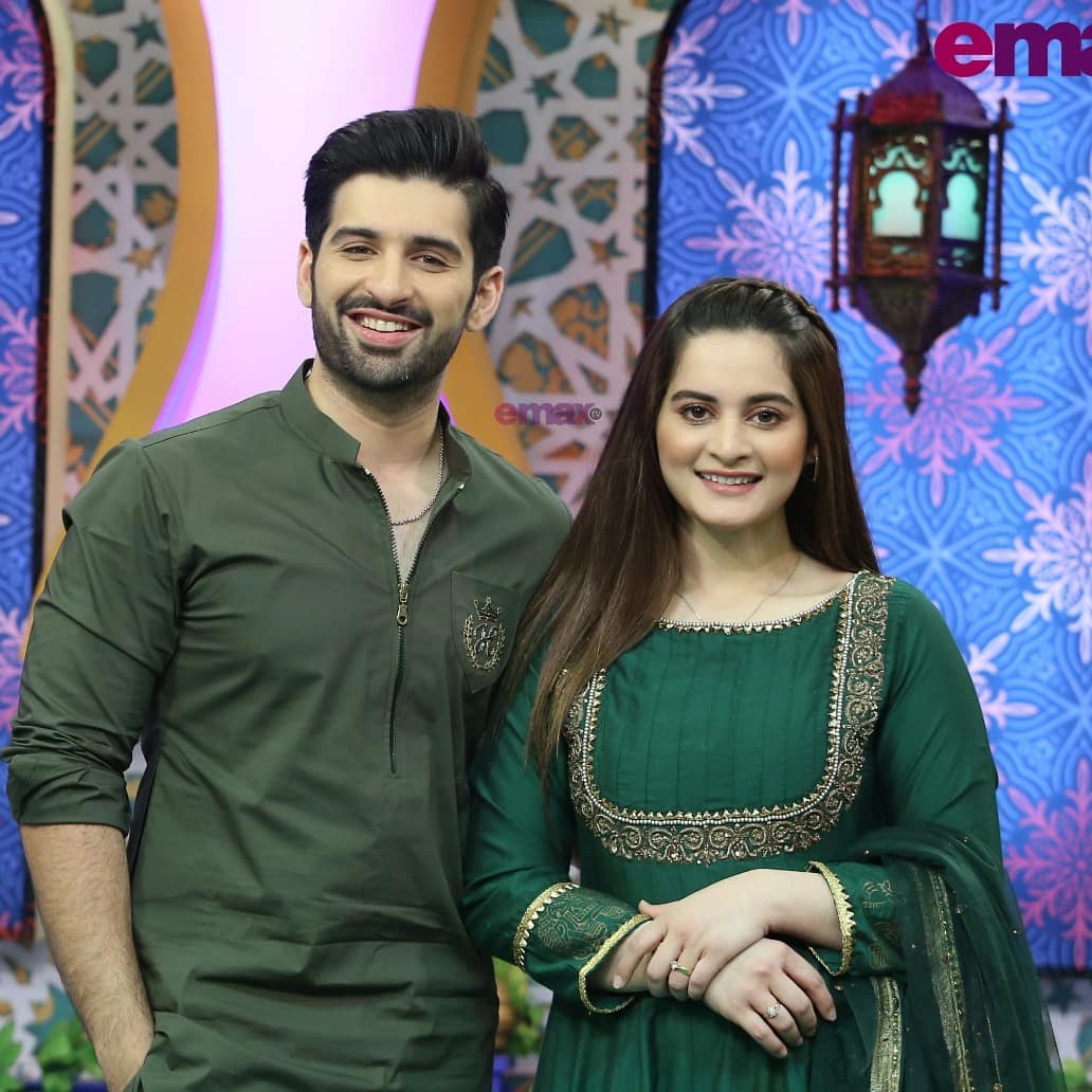 Aiman Khan and Muneeb Butt in Baraan-e-Rahmat Ramazan Show