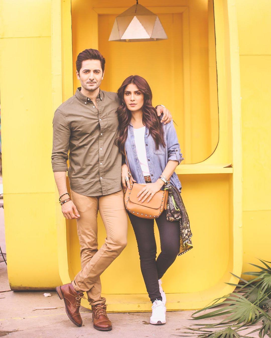 BTS Pictures from Ad Shoot of Ayeza Khan and Danish Taimoor