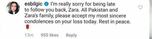 Zara Abid Death: Celebrities' Send Condolence Messages