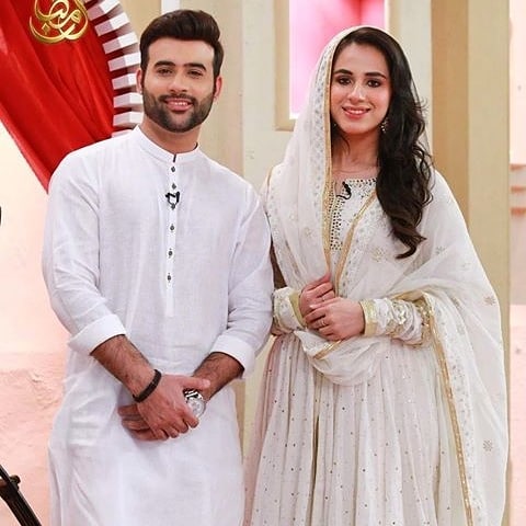 Faizan Sheikh and Maham Amir Beautiful Clicks from Ramazan Transmission