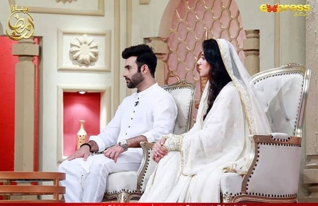 Faizan Sheikh and Maham Amir Beautiful Clicks from Ramazan Transmission