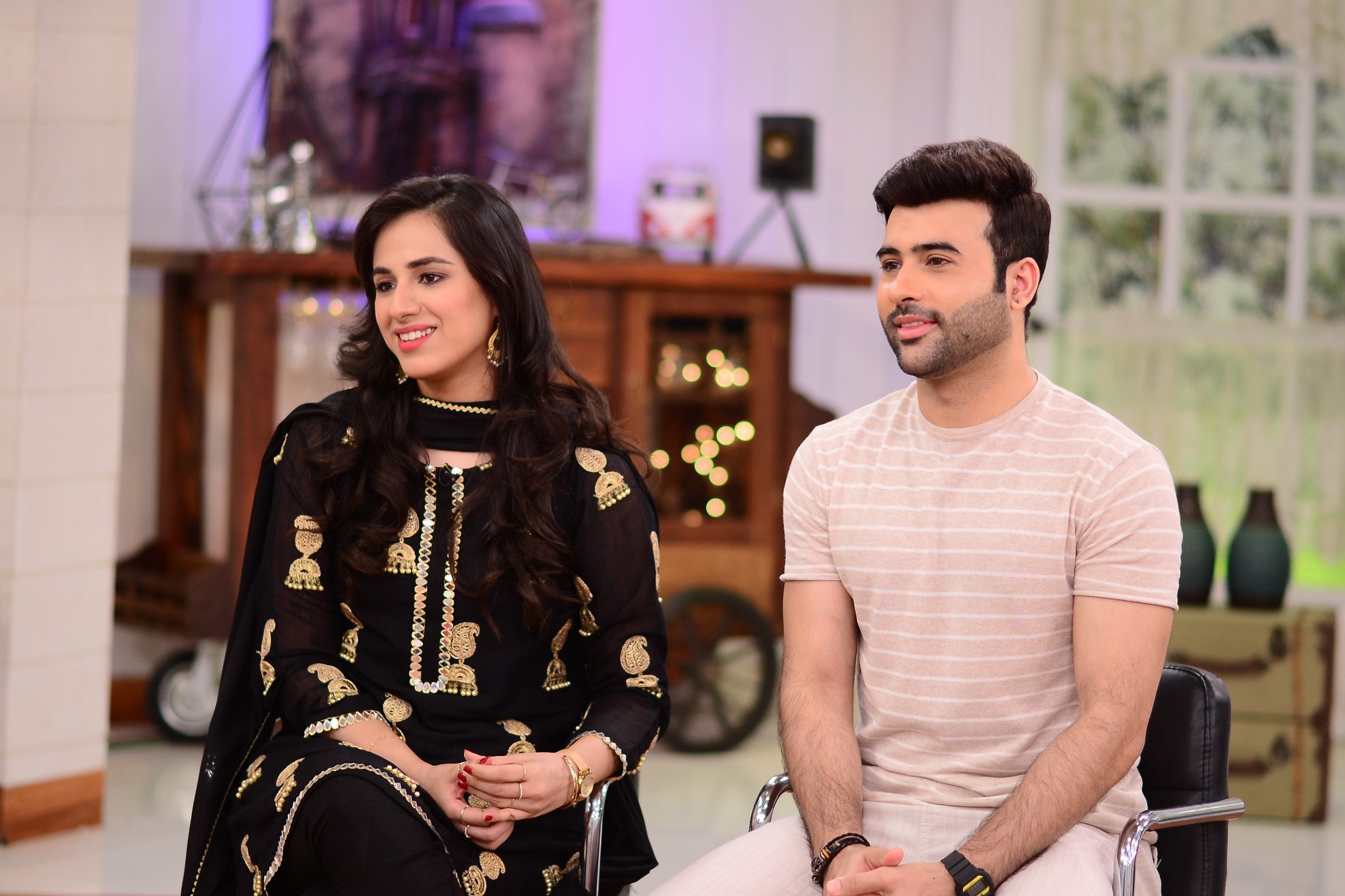 Faizan Sheikh with Wife Maham Amir in Good Morning Pakistan