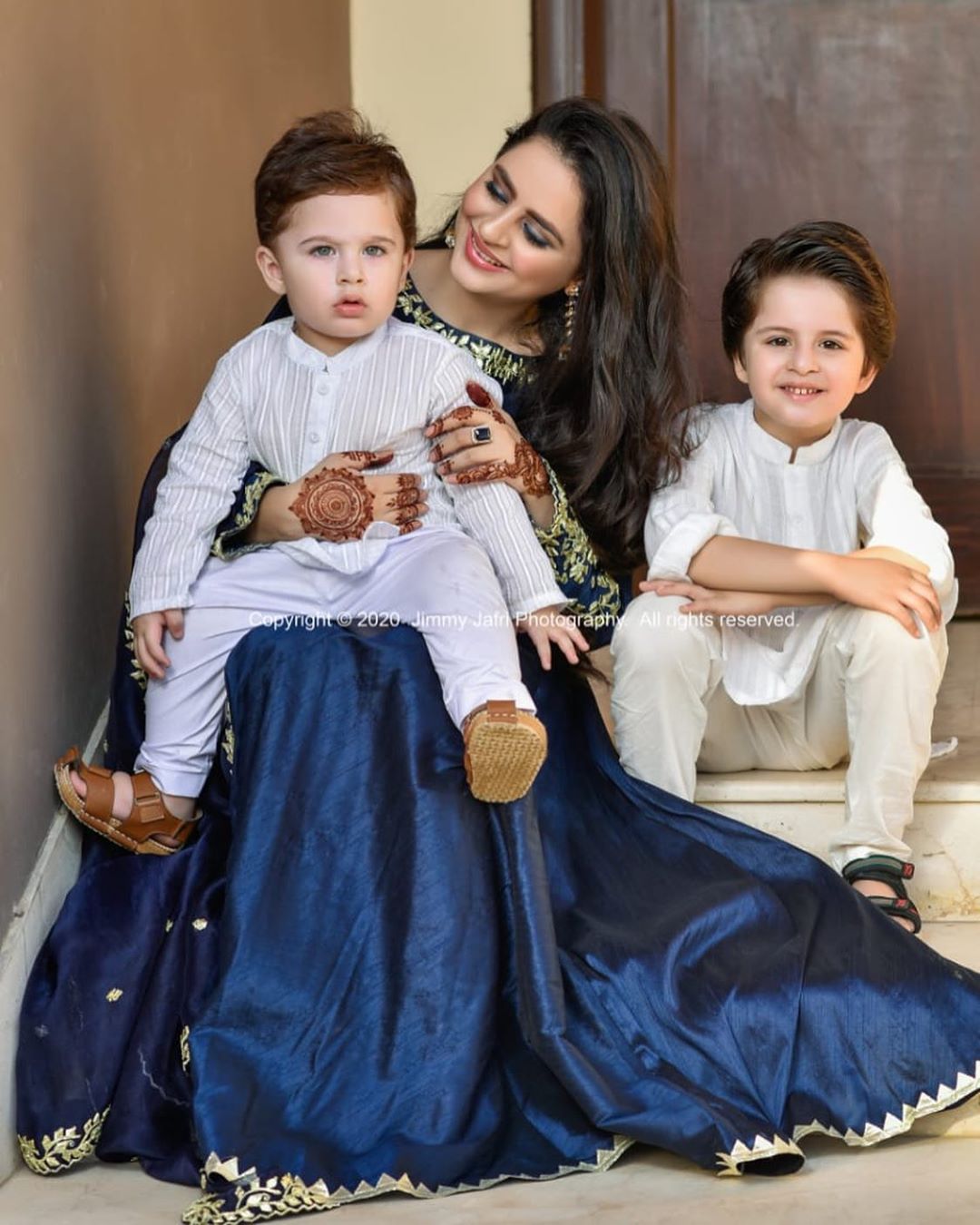 Fatima Effendi and Kanwar Arsalan Eid Pictures with Kids