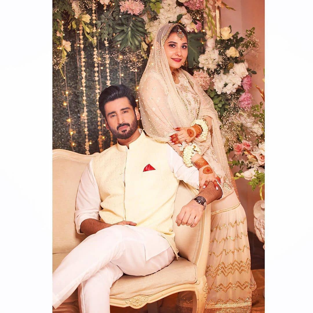 Hina Altaf and Aagha Ali New Beautiful Nikah Pictures