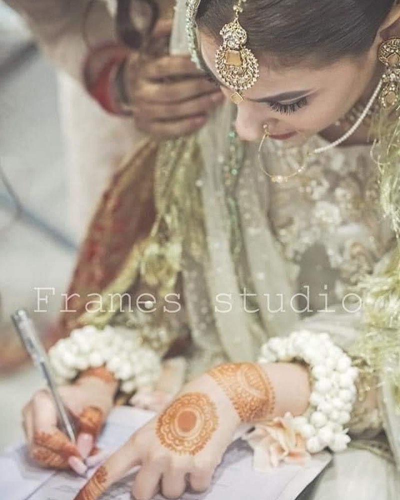 Hina Altaf and Aagha Ali New Beautiful Nikah Pictures