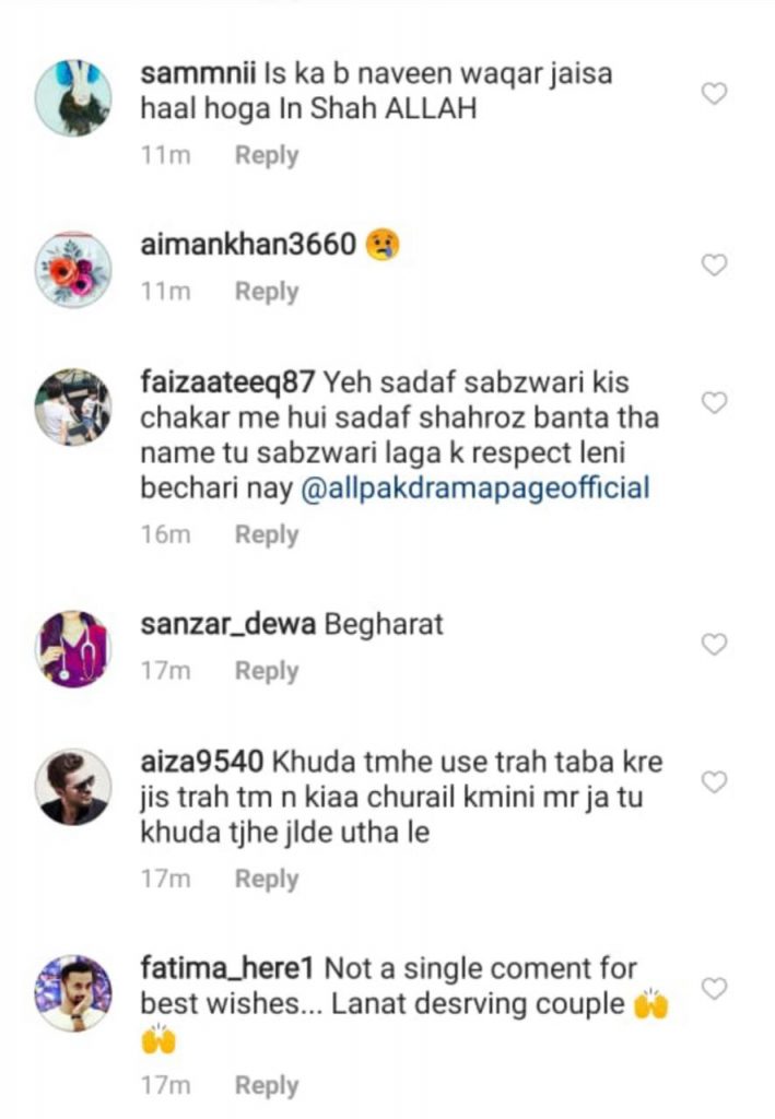 Shahroz Sabzwari And Sadaf Kanwal Tied The Knot And People Are Not Happy With It