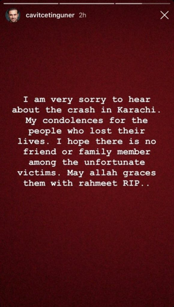 Ertugrul Ghazi Stars Have Sent Condolence Messages Over The Plane Crash