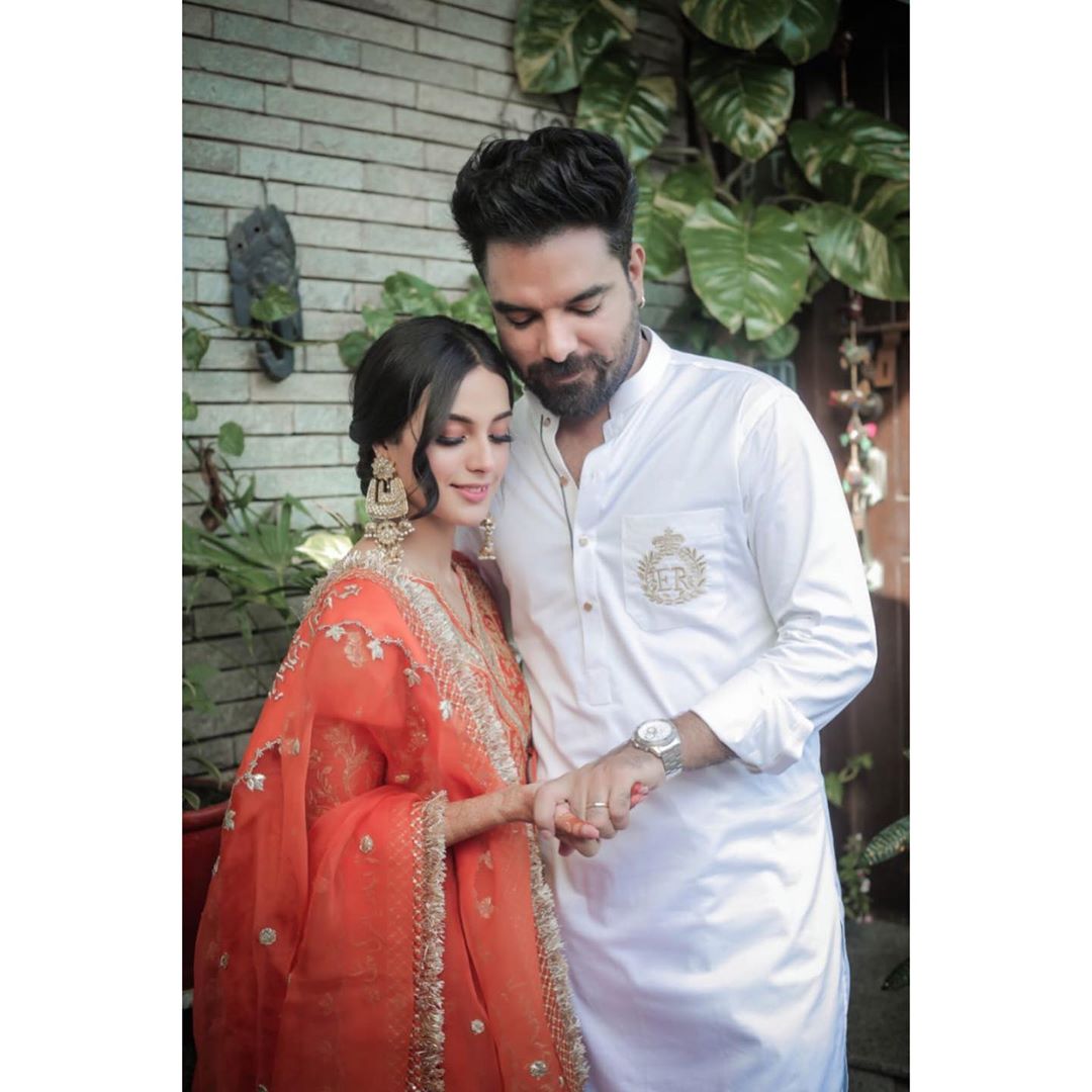Iqra Aziz and Yasir Hussain Beautiful Eid Pictures