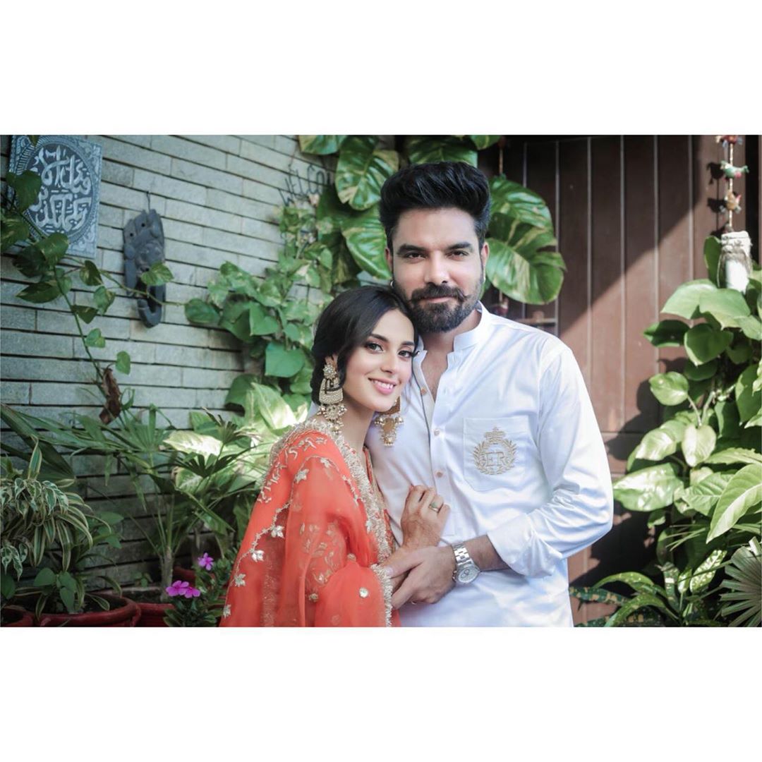Iqra Aziz and Yasir Hussain Beautiful Eid Pictures