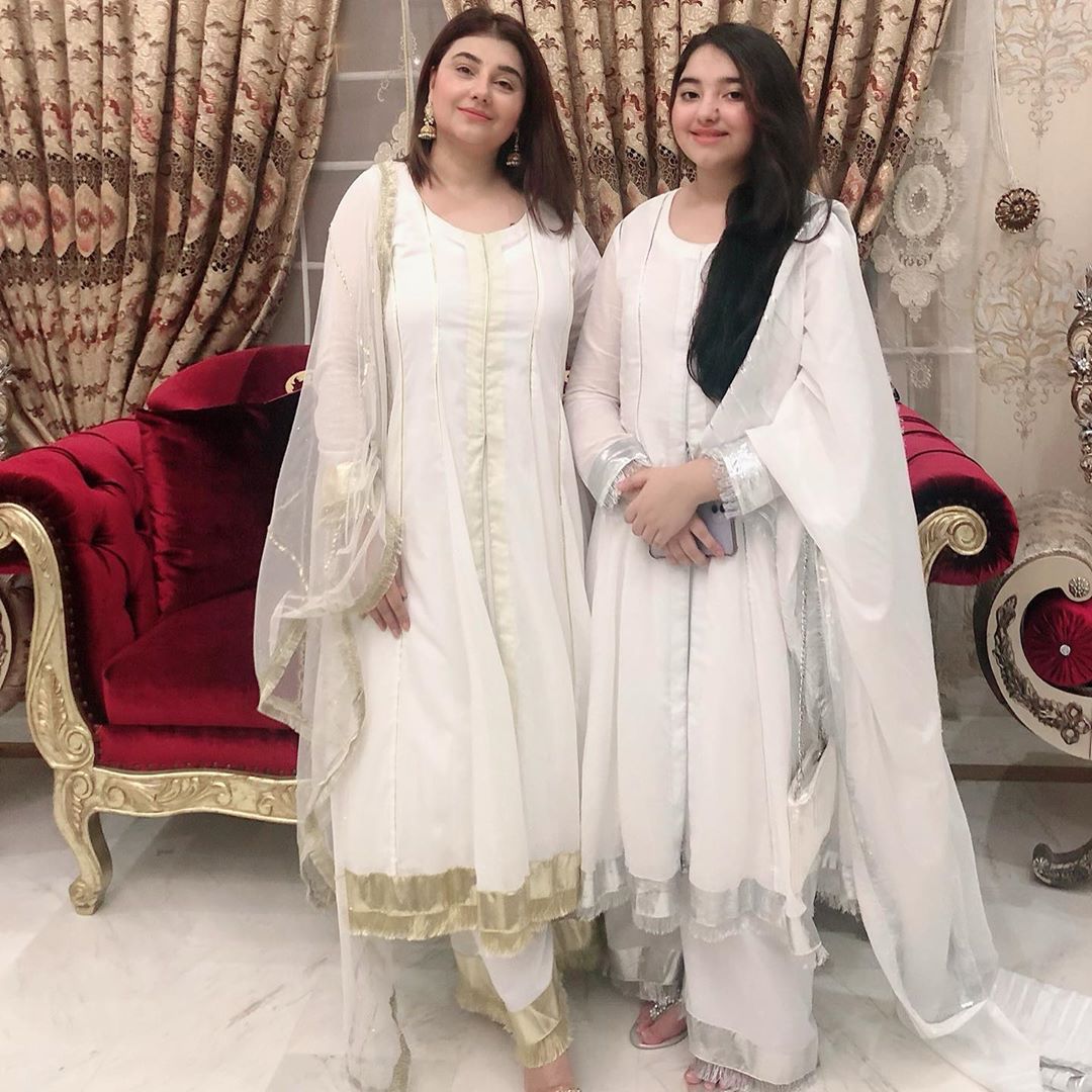 Javeria and Saud Beautiful Eid Pictures with Family