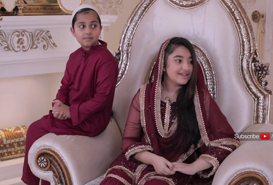 Javeria Saud Pictures with Kids From Ramazan Transmission