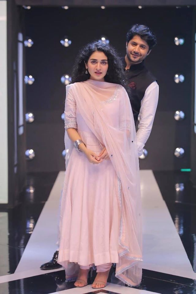 Imran Ashraf and Hajra Yamin Pictures from Jeeto Pakistan League