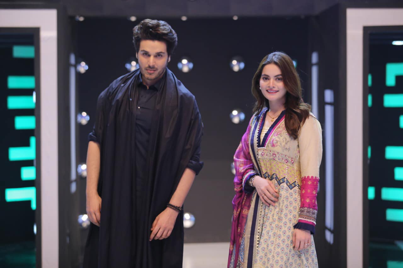 Ahsan Khan and Minal Khan Pictures from Jeeto Pakistan League