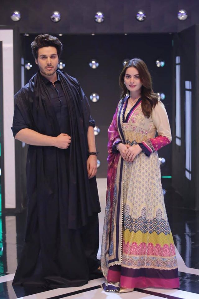 Ahsan Khan and Minal Khan Pictures from Jeeto Pakistan League