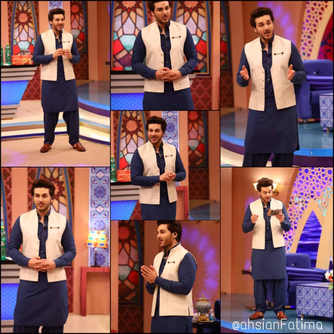 Mashal Khan Beautiful Pictures from iftaar transmission hosted by Ahsan Khan