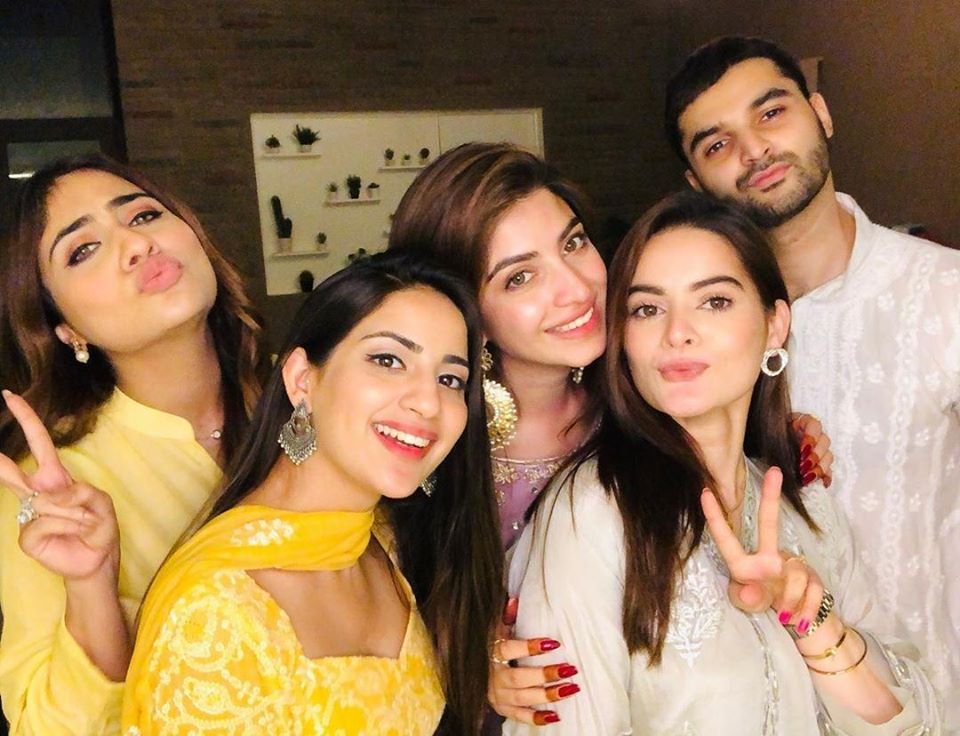 Kinza Hashmi, Saboor Aly and Minal Khan Eid Gathering With Friends