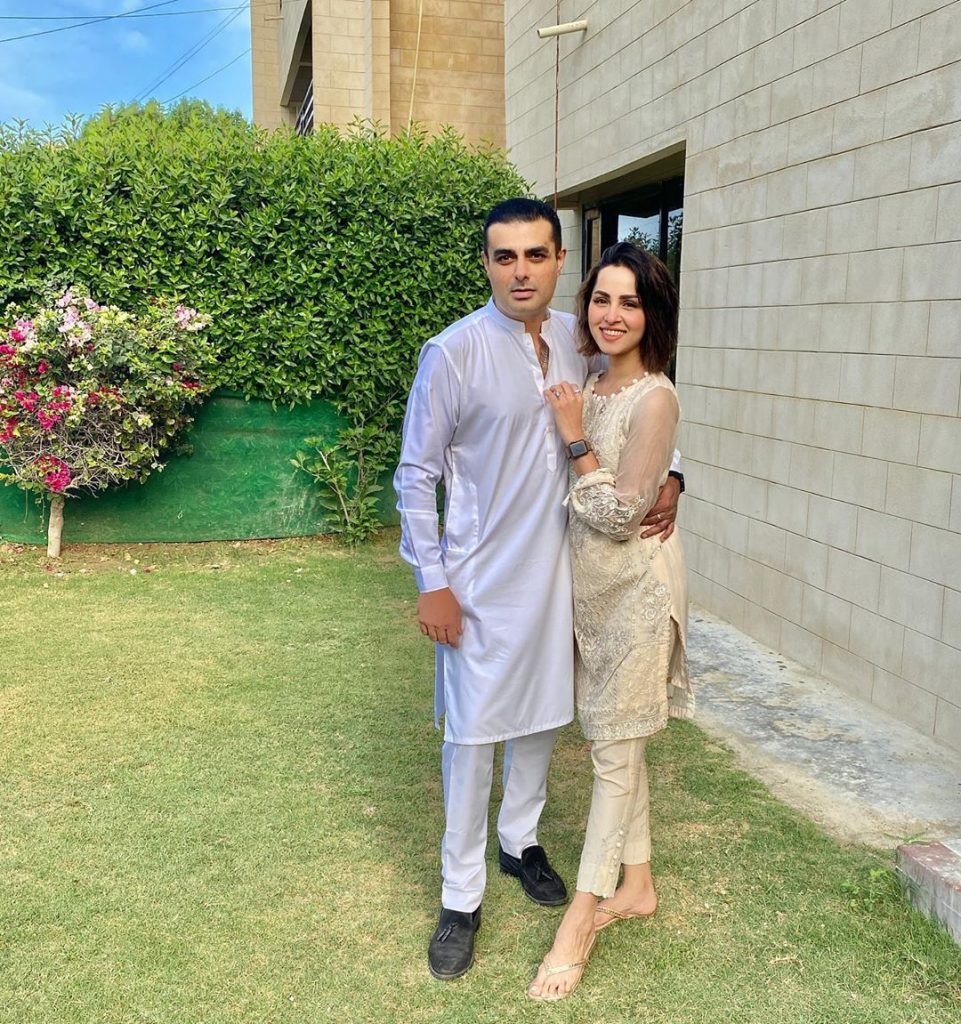 Nimra Khan with husband