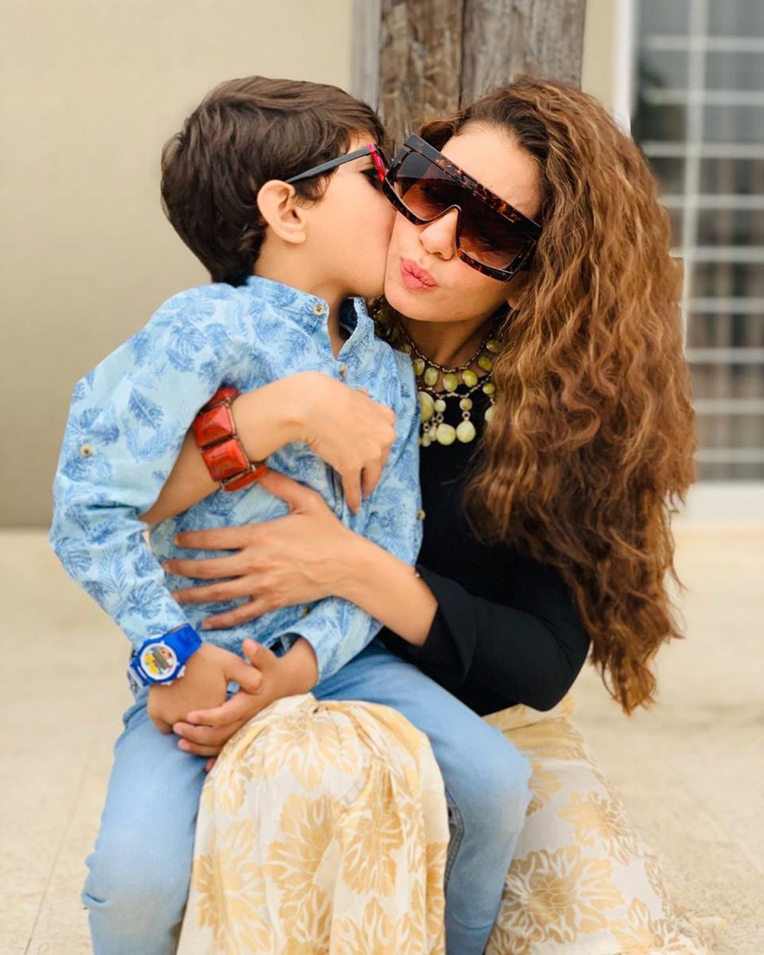 Sadia Faisal Beautiful Latest Pictures with Her Son