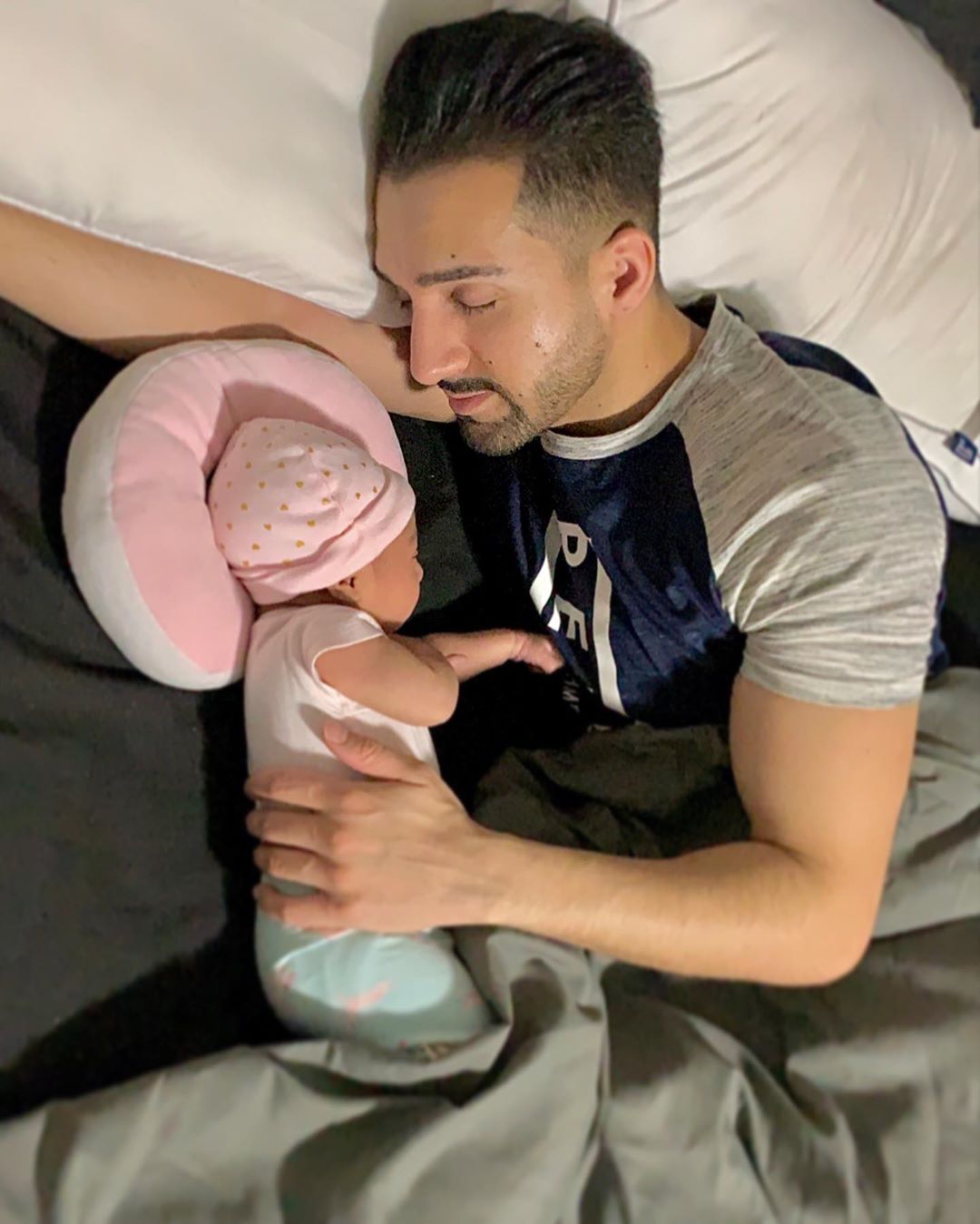 Sham Idrees with Wife Froggy and New Born Baby Girl