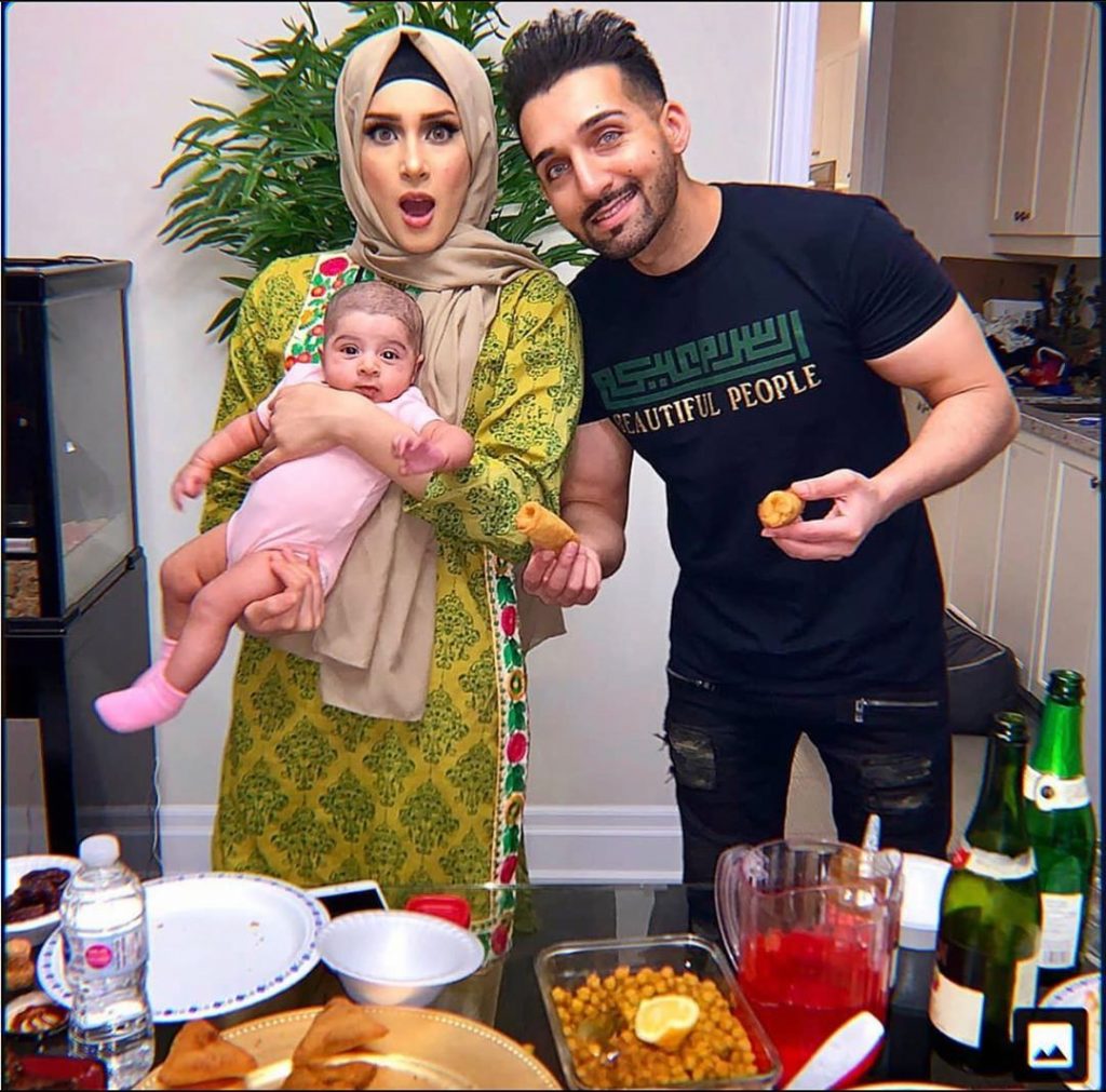 Sham Idrees And Froggy With Baby Sierra
