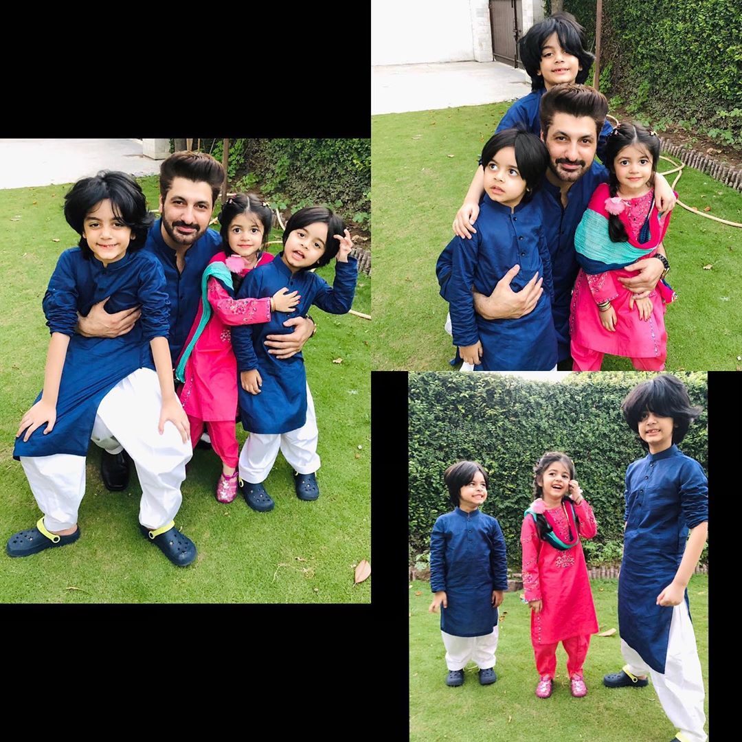 Syed Jibran with Wife Afifa Jibran Eid Pictures with Family