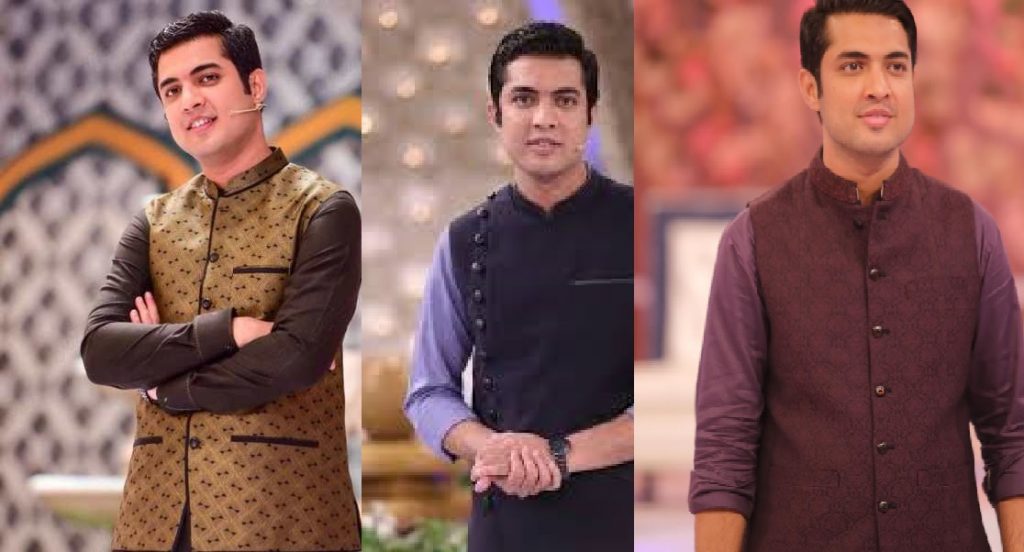 Best Pictures of Handsome Iqrar Ul Hassan in Shalwar Kameez and Waistcoat