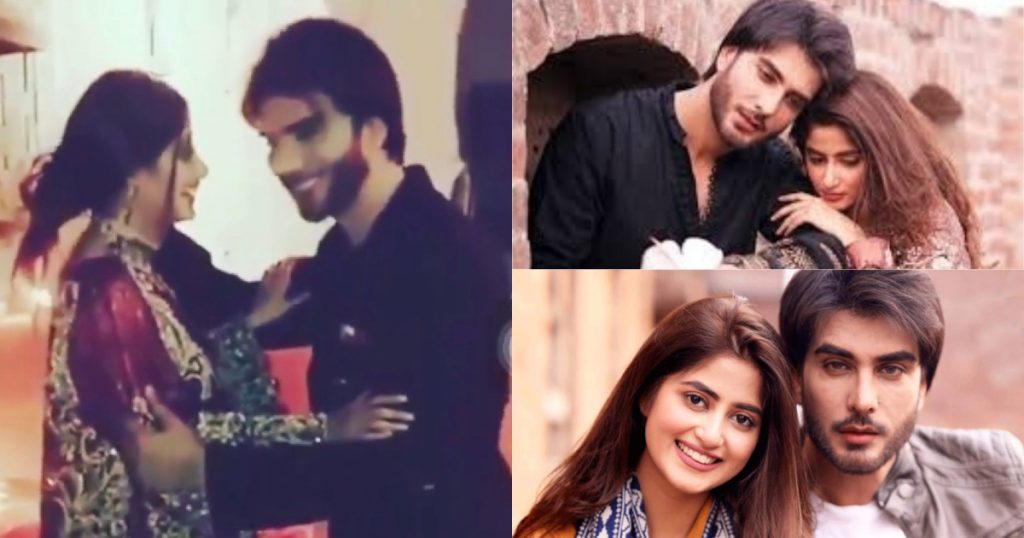 A Funny BTS From The Photo Shoot Of Sajal Aly And Imran Abbas