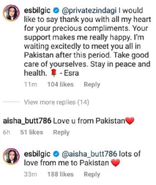 Esra Bilgic aka Halima Sultan From Ertuğrul Has A Message For Her Pakistani Fans