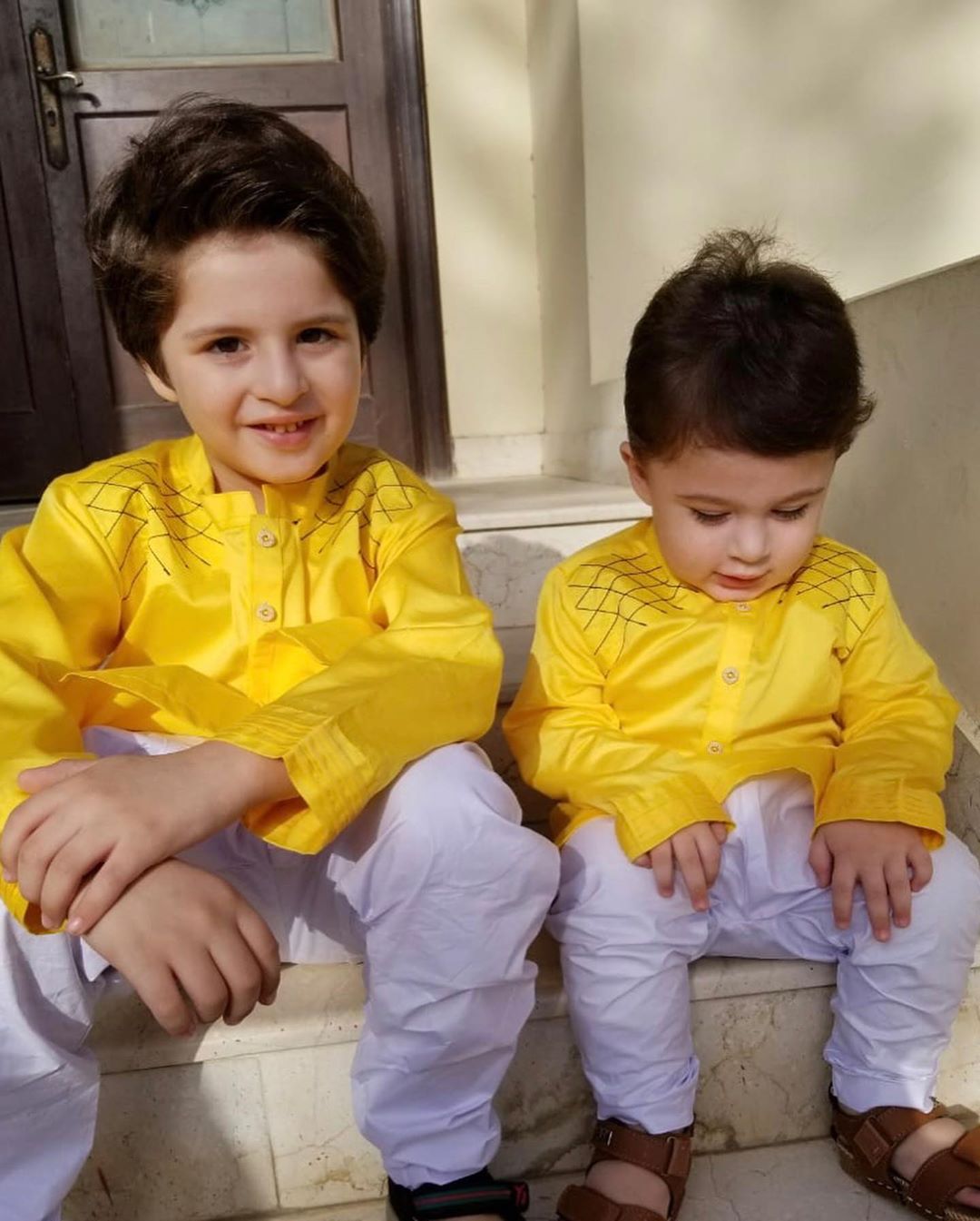 Fatima Effendi Latest Pictures with her Cute Sons Mahbir and Almir