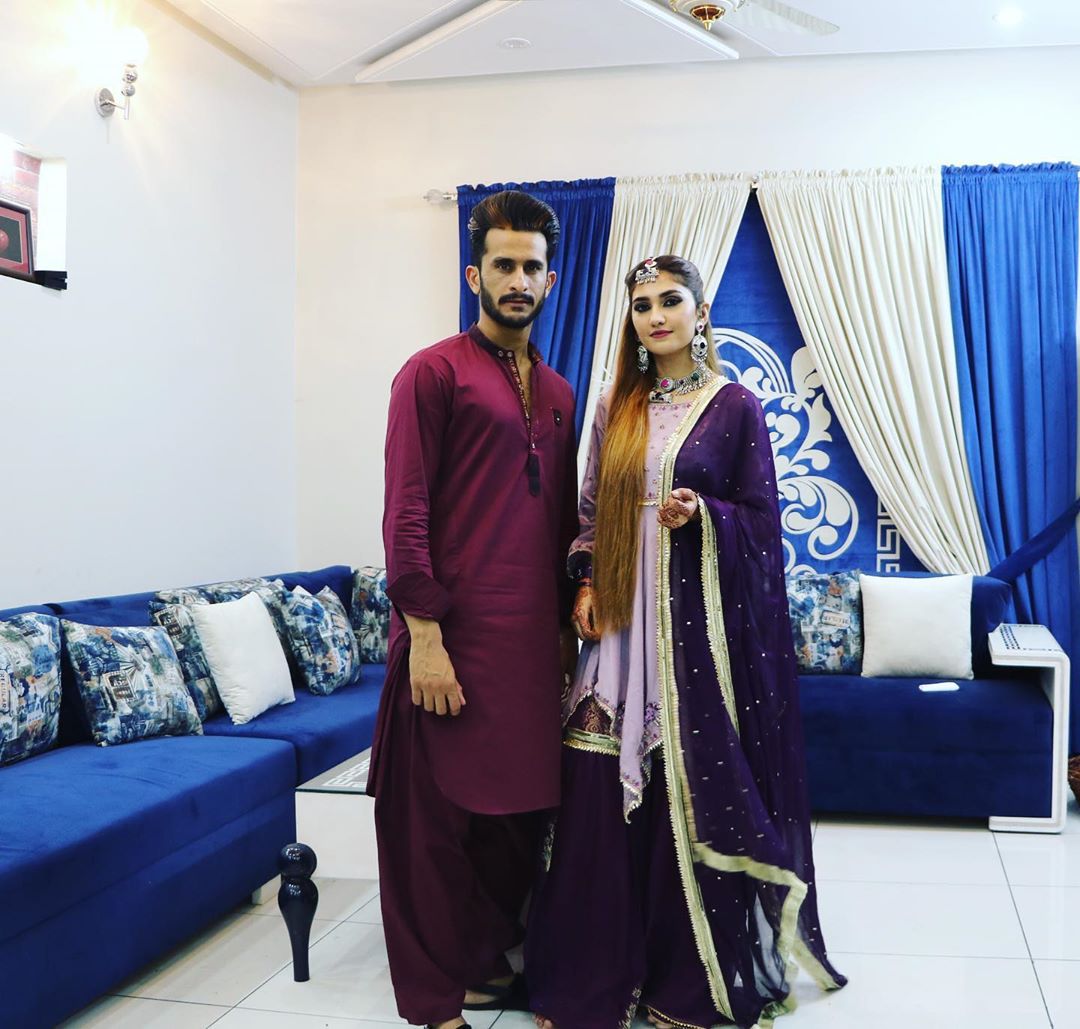 Latest Pictures of Hassan Ali with his Wife Samiya Arzoo