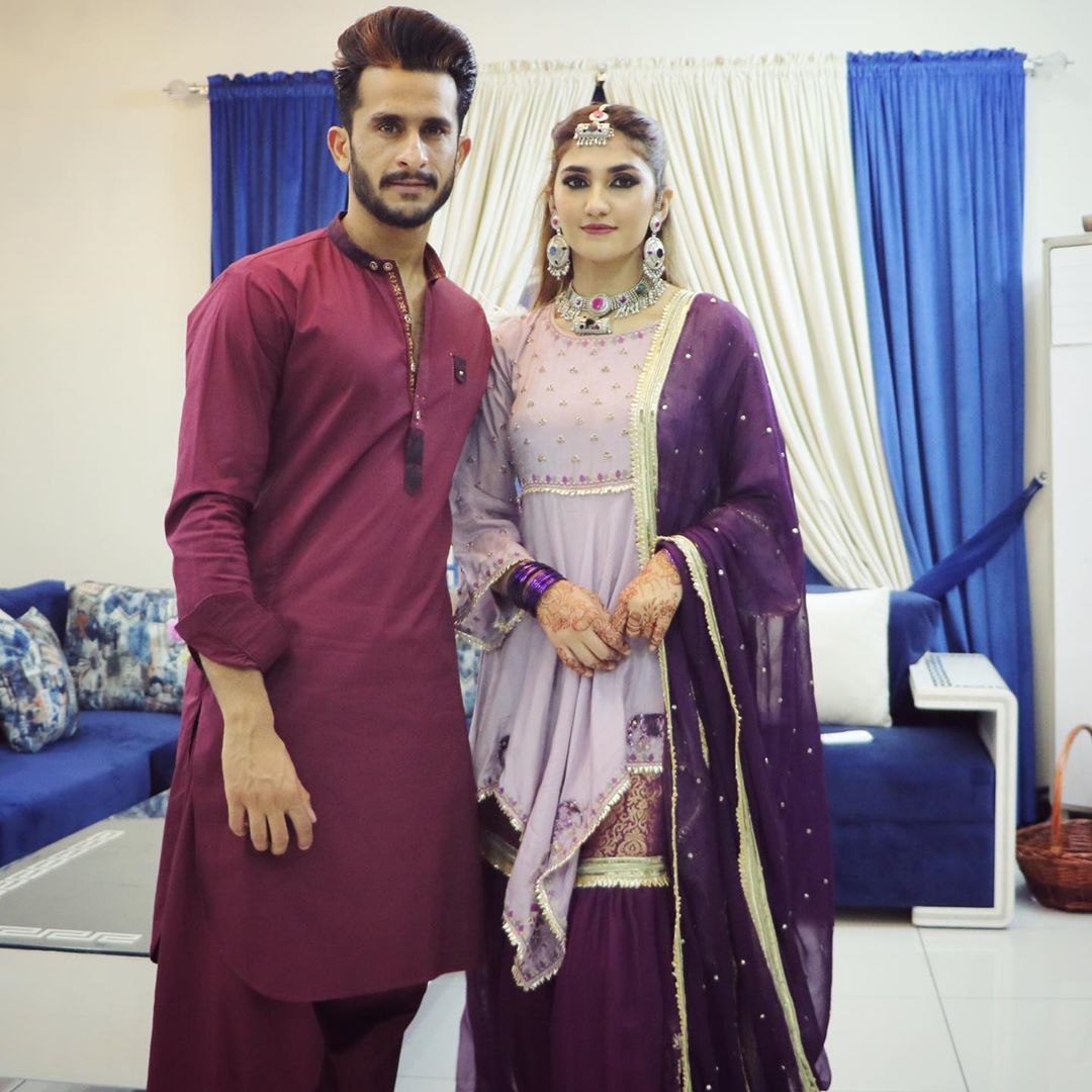 Latest Pictures of Hassan Ali with his Wife Samiya Arzoo