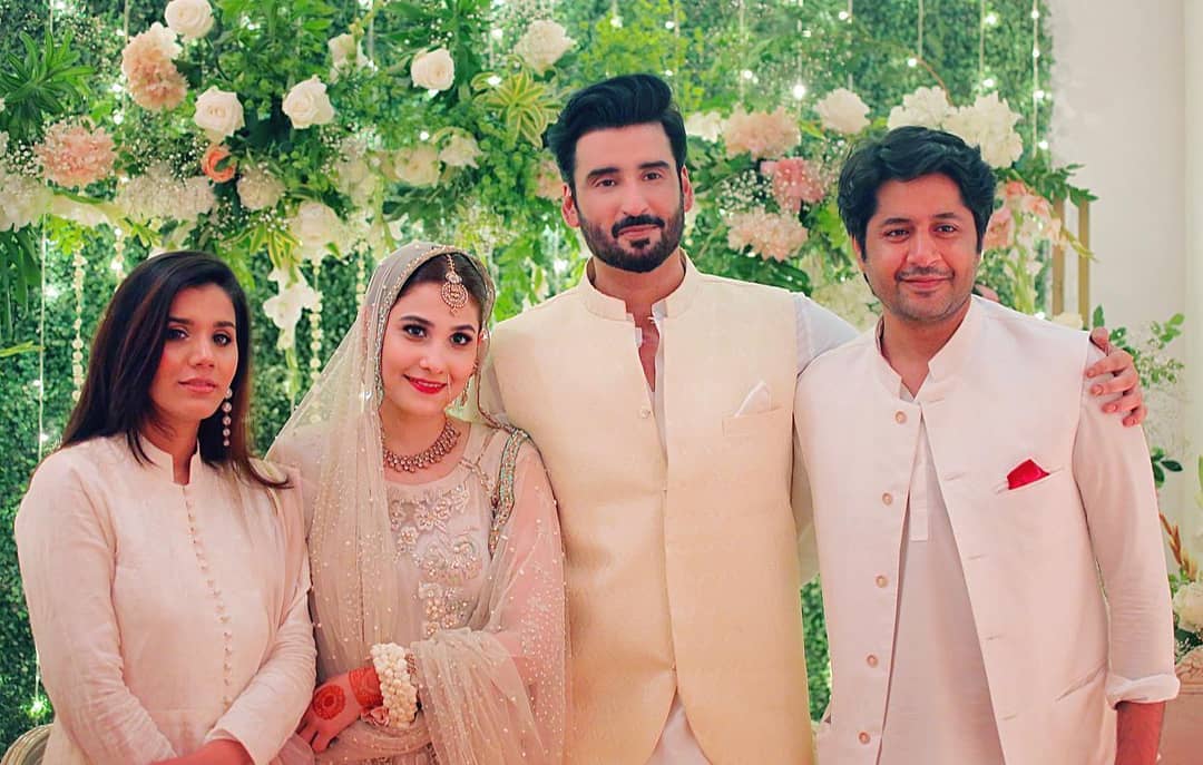 Hina Altaf and Aagha Ali New Beautiful Nikah Pictures