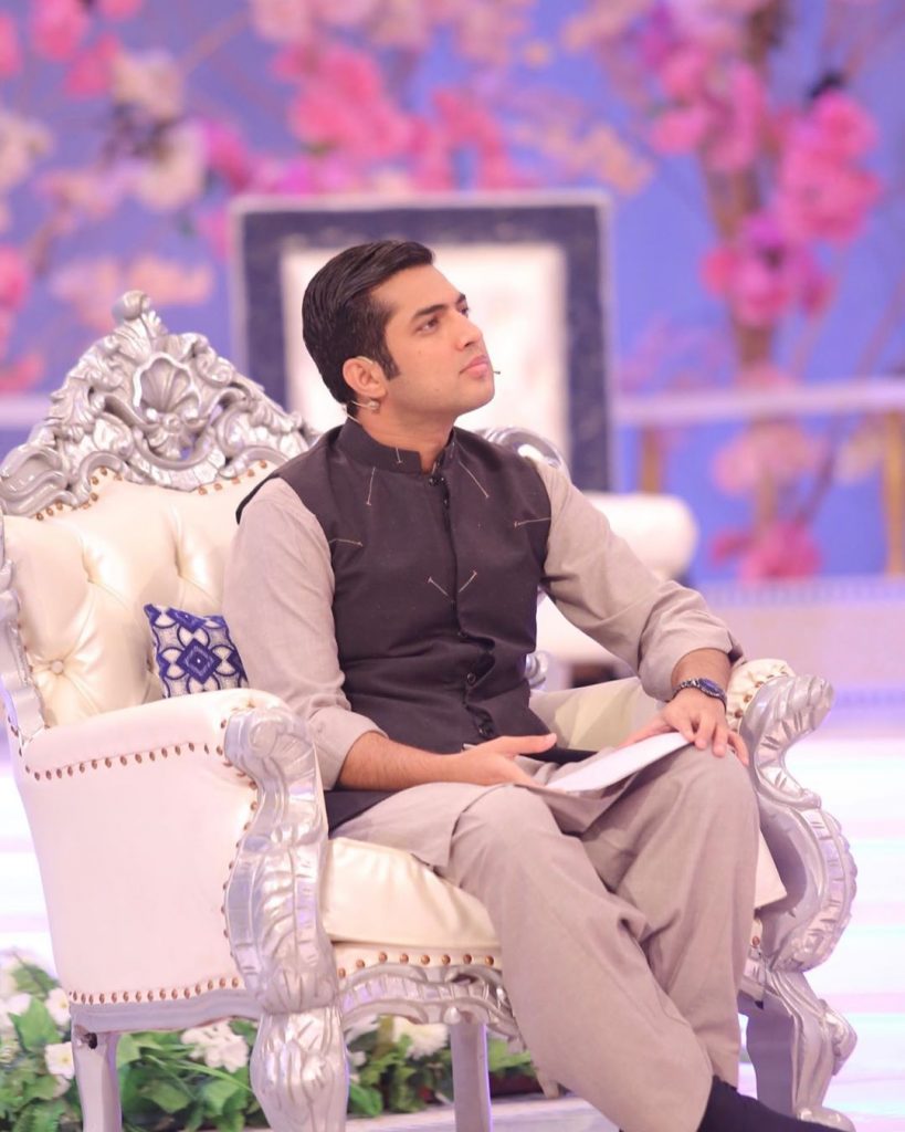 Best Pictures of Handsome Iqrar Ul Hassan in Shalwar Kameez and Waistcoat