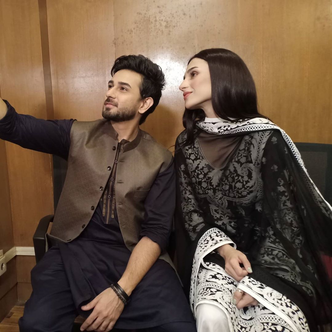 Ali Ansari and Mashal Khan Beautiful Pictures from Reema Khan Ramazan Show