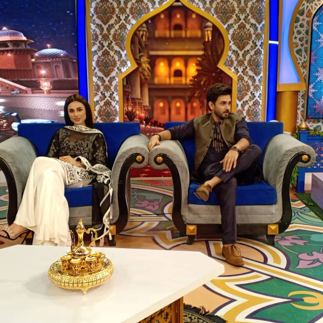 Ali Ansari and Mashal Khan Beautiful Pictures from Reema Khan Ramazan Show
