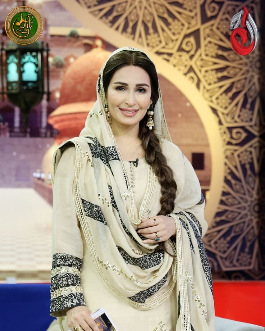 Ali Ansari and Mashal Khan Beautiful Pictures from Reema Khan Ramazan Show