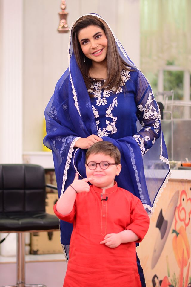 Cute Ahmed Shah Beautiful Pictures from Nida Yasir Morning Show