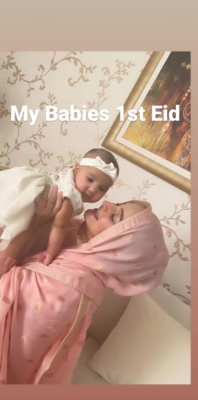 Noor Bukhari Celebrated Eid with Her Newly Born Daughter