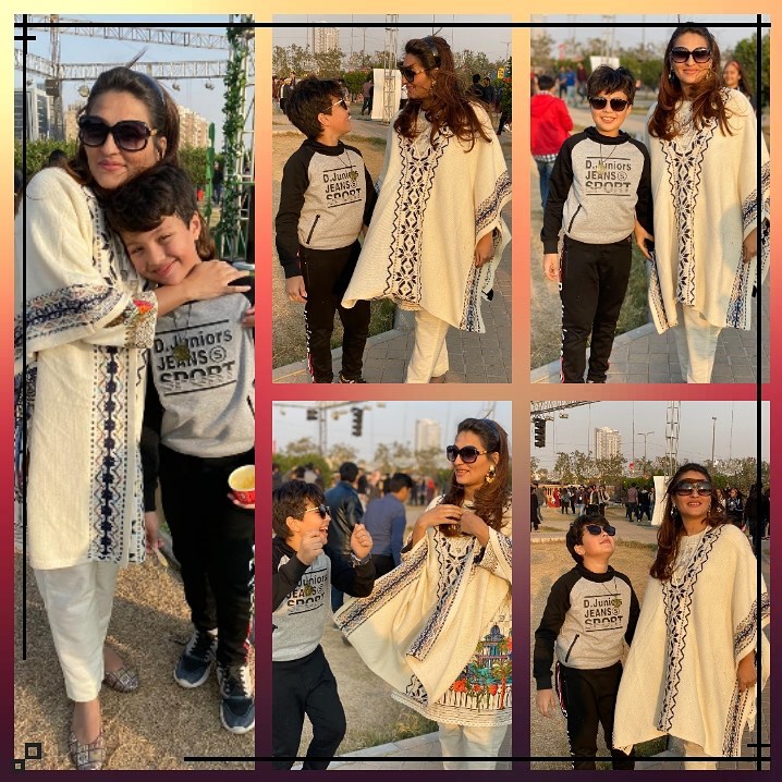 Qurat ul Ain Iqrar with Her Son Pehlaaj - Adorable Pictures