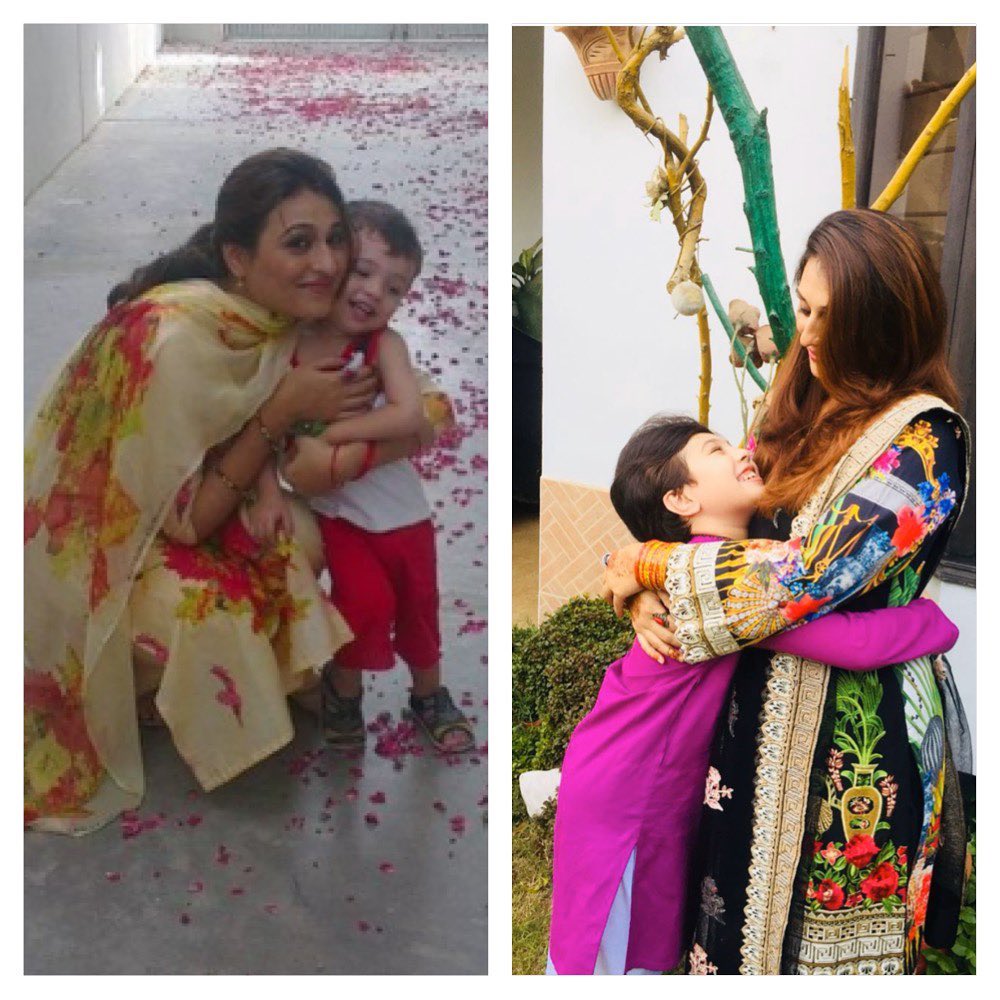 Qurat ul Ain Iqrar with Her Son Pehlaaj - Adorable Pictures