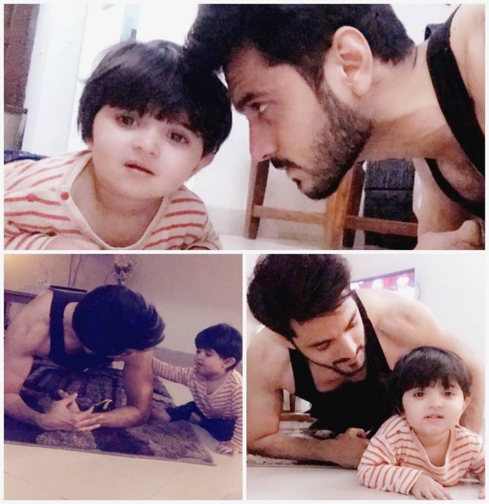 Adorable Pictures of Wahaj Ali with His Daughter | Reviewit.pk