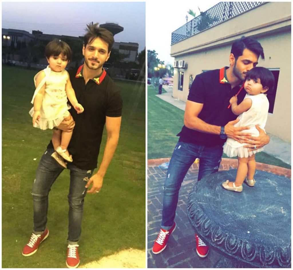 Adorable Pictures of Wahaj Ali with His Daughter