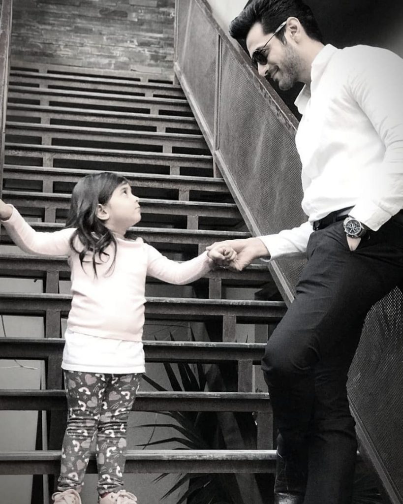 Adorable Pictures of Wahaj Ali with His Daughter