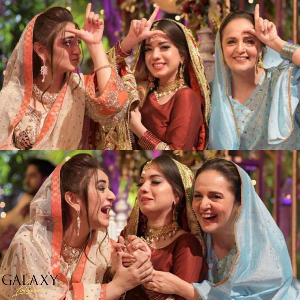 Some BTS Clicks From Yumna Zaidi's Drama Raaz-E-Ulfat