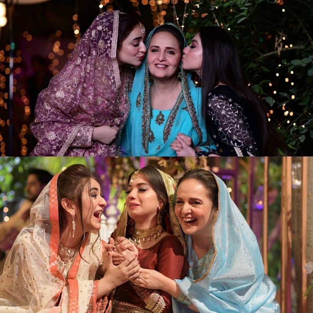 Some BTS Clicks From Yumna Zaidi's Drama Raaz-E-Ulfat